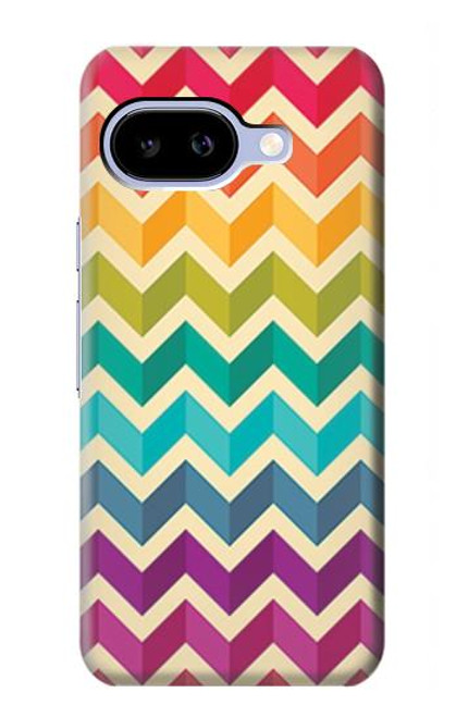S2362 カラフルなシェブロンジグザグパターン Rainbow Colorful Shavron Zig Zag Pattern Google Pixel 9a バックケース、フリップケース・カバー