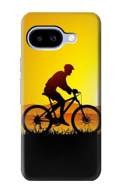 S2385 自転車 夕焼け Bicycle Bike Sunset Google Pixel 9a バックケース、フリップケース・カバー