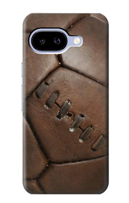 S2661 ヴィンテージレザーサッカーグラフィックプリント Vintage Soccer Football Graphic Google Pixel 9a バックケース、フリップケース・カバー