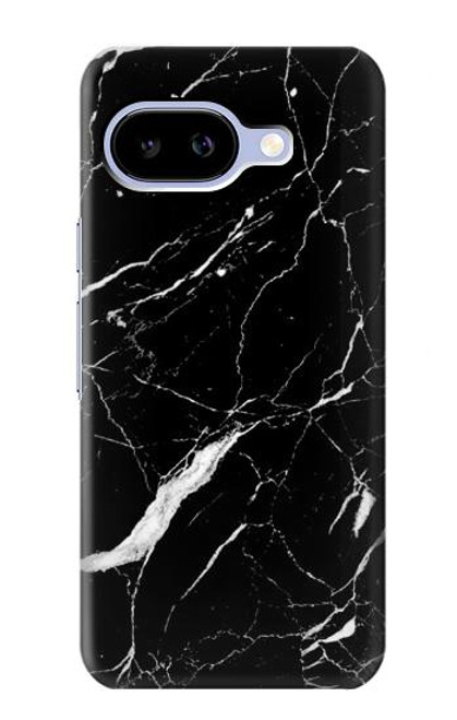 S2895 ブラックマーブルグラフィックプリント Black Marble Graphic Printed Google Pixel 9a バックケース、フリップケース・カバー
