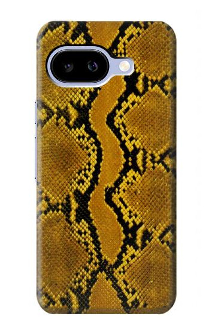 S3365 黄パイソンの皮膚 グラフィックプリント Yellow Python Skin Graphic Print Google Pixel 9a バックケース、フリップケース・カバー
