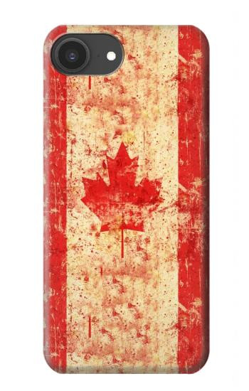 S1603 カナダの国旗ヴィンテージ Canada Flag Old Vintage iPhone 16e, 17e バックケース、フリップケース・カバー