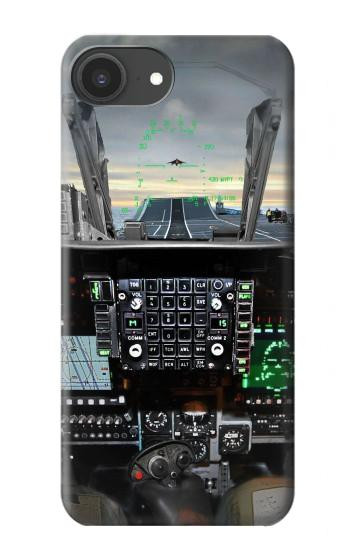S2435 戦闘機 航空機 コックピット Fighter Jet Aircraft Cockpit iPhone 16e, 17e バックケース、フリップケース・カバー