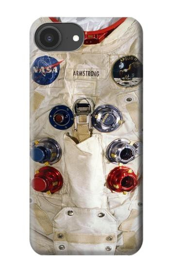 S2639 ニール・アームストロングホワイト宇宙飛行士の宇宙服 Neil Armstrong White Astronaut Space Suit iPhone 16e, 17e バックケース、フリップケース・カバー