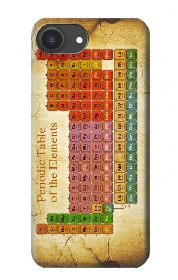 S2934 ヴィンテージ周期表 Vintage Periodic Table of Elements iPhone 16e, 17e バックケース、フリップケース・カバー