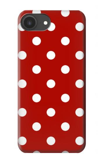 S2951 赤の水玉 Red Polka Dots iPhone 16e, 17e バックケース、フリップケース・カバー