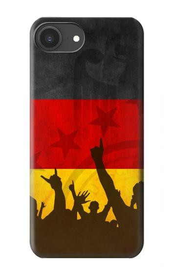 S2966 ドイツサッカー Germany Football Soccer Flag iPhone 16e, 17e バックケース、フリップケース・カバー