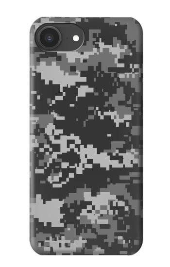 S3293 アーバンブラックカモ迷彩 Urban Black Camo Camouflage iPhone 16e, 17e バックケース、フリップケース・カバー