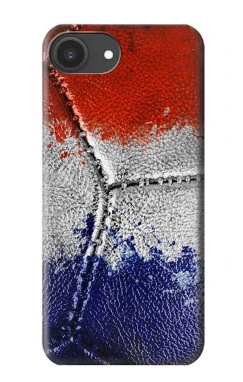 S3304 フランスの旗ビンテージフットボールのグラフィック France Flag Vintage Football Graphic iPhone 16e, 17e バックケース、フリップケース・カバー