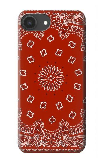 S3355 赤バンダナパターン Bandana Red Pattern iPhone 16e, 17e バックケース、フリップケース・カバー
