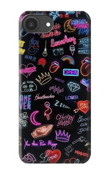 S3433 ビンテージネオングラフィック Vintage Neon Graphic iPhone 16e, 17e バックケース、フリップケース・カバー