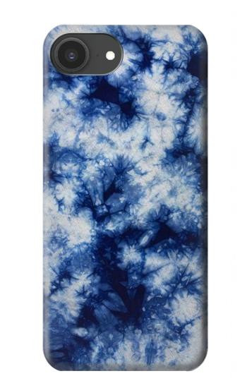S3439 インディゴタイダイ Fabric Indigo Tie Dye iPhone 16e, 17e バックケース、フリップケース・カバー