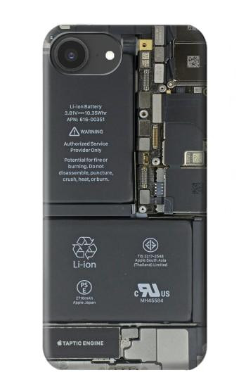 S3467 携帯電話の中のグラフィック Inside Mobile Phone Graphic iPhone 16e, 17e バックケース、フリップケース・カバー