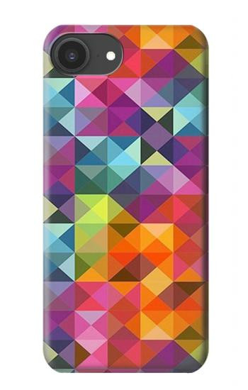 S3477 抽象的なダイヤモンドパターン Abstract Diamond Pattern iPhone 16e, 17e バックケース、フリップケース・カバー