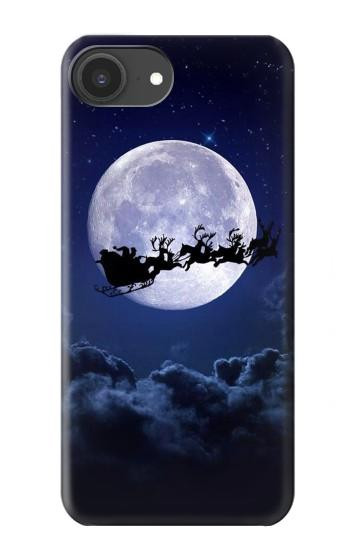 S3508 クリスマスサンタ Xmas Santa Moon iPhone 16e, 17e バックケース、フリップケース・カバー