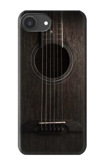 S3834 ブラックギター Old Woods Black Guitar iPhone 16e, 17e バックケース、フリップケース・カバー