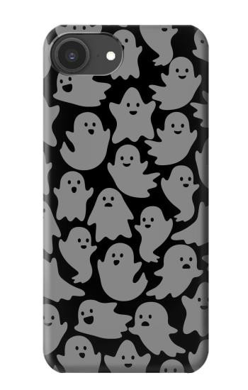 S3835 かわいいゴーストパターン Cute Ghost Pattern iPhone 16e, 17e バックケース、フリップケース・カバー