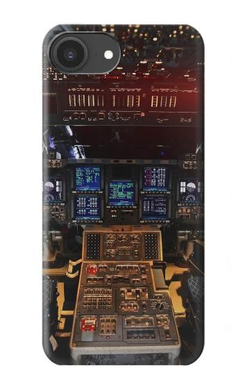 S3836 飛行機のコックピット Airplane Cockpit iPhone 16e, 17e バックケース、フリップケース・カバー