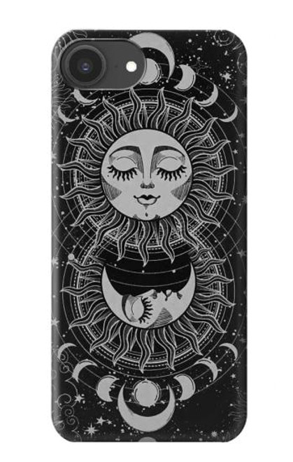 S3854 神秘的な太陽の顔三日月 Mystical Sun Face Crescent Moon iPhone 16e バックケース、フリップケース・カバー S3854 神秘的な太陽の顔三日月 Mystical Sun Face Crescent Moon iPhone 16e バックケース、フリップケース・カバー