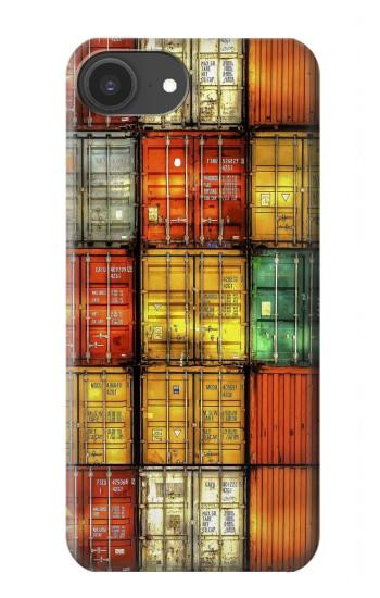 S3861 カラフルなコンテナ ブロック Colorful Container Block iPhone 16e, 17e バックケース、フリップケース・カバー