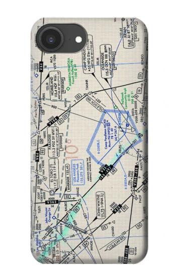 S3882 フライング エンルート チャート Flying Enroute Chart iPhone 16e, 17e バックケース、フリップケース・カバー