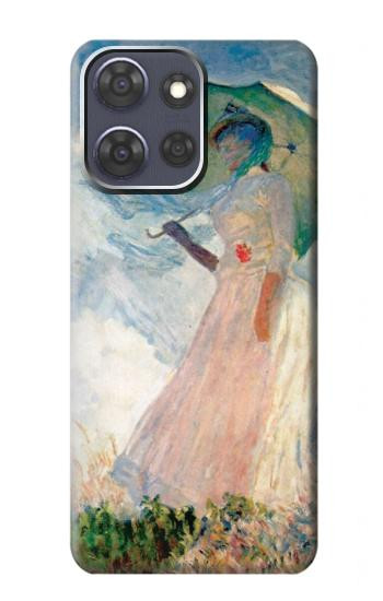 S0998 クロード・モネ 日傘を差す女 Claude Monet Woman with a Parasol Motorola Moto G Power (2025,2026) バックケース、フリップケース・カバー