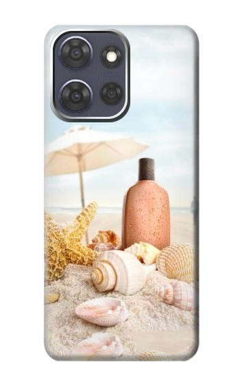 S1425 浜ときれいな貝殻 Seashells on The Beach Motorola Moto G Power (2025,2026) バックケース、フリップケース・カバー
