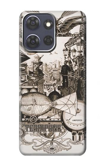 S1681 スチームパンク 図面 Steampunk Drawing Motorola Moto G Power (2025,2026) バックケース、フリップケース・カバー