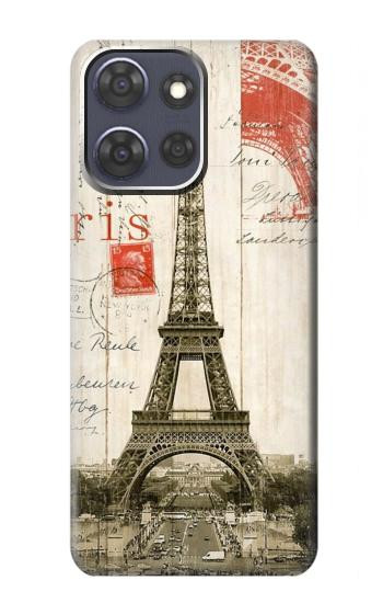 S2108 エッフェル塔パリポストカード Eiffel Tower Paris Postcard Motorola Moto G Power (2025,2026) バックケース、フリップケース・カバー