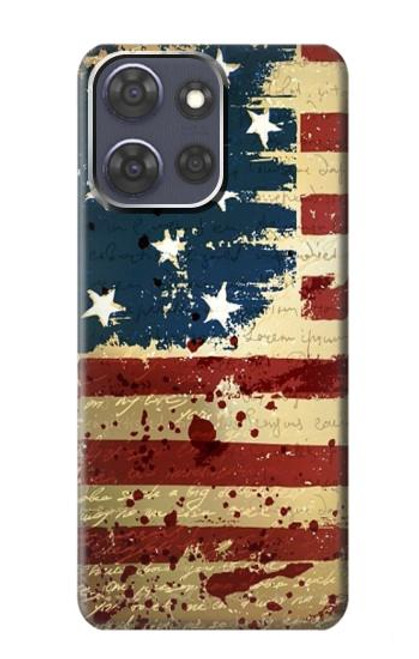 S2349 古いアメリカの国旗 Old American Flag Motorola Moto G Power (2025) バックケース、フリップケース・カバー
