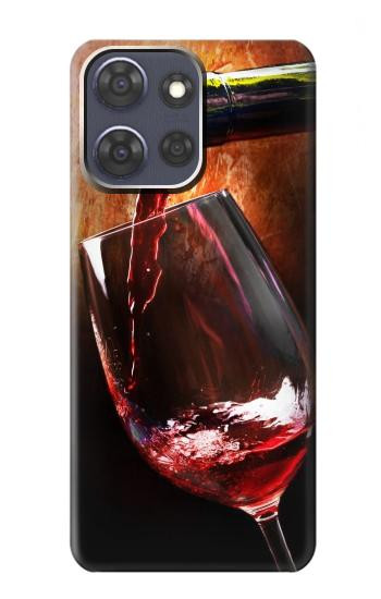 S2396 赤ワインボトルやガラス Red Wine Bottle And Glass Motorola Moto G Power (2025,2026) バックケース、フリップケース・カバー