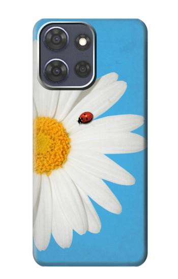 S3043 ビンテージ デイジー 天道虫 Vintage Daisy Ladybug Motorola Moto G Power (2025,2026) バックケース、フリップケース・カバー