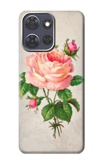S3079 ピンクローズ Vintage Pink Rose Motorola Moto G Power (2025,2026) バックケース、フリップケース・カバー