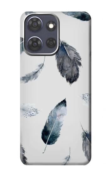 S3085 羽 Feather Paint Pattern Motorola Moto G Power (2025,2026) バックケース、フリップケース・カバー