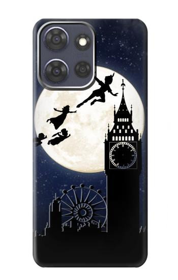 S3249 ピーター・パン Peter Pan Fly Full Moon Night Motorola Moto G Power (2025,2026) バックケース、フリップケース・カバー