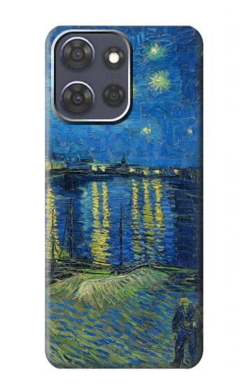 S3336 ヴァン・ゴッホローソンの星空 Van Gogh Starry Night Over the Rhone Motorola Moto G Power (2025,2026) バックケース、フリップケース・カバー