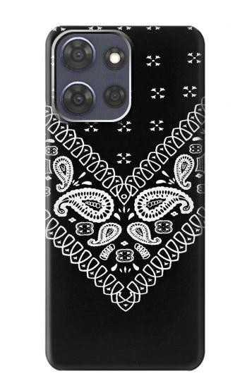 S3363 黒バンダナ Bandana Black Pattern Motorola Moto G Power (2025,2026) バックケース、フリップケース・カバー