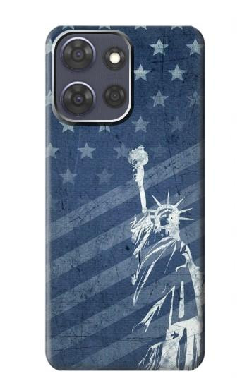 S3450 米国旗の自由の女神 US Flag Liberty Statue Motorola Moto G Power (2025,2026) バックケース、フリップケース・カバー