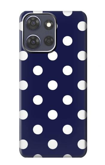 S3533 ブルーの水玉 Blue Polka Dot Motorola Moto G Power (2025,2026) バックケース、フリップケース・カバー
