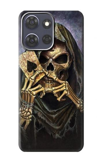 S3594 死神ポーカー Grim Reaper Wins Poker Motorola Moto G Power (2025,2026) バックケース、フリップケース・カバー