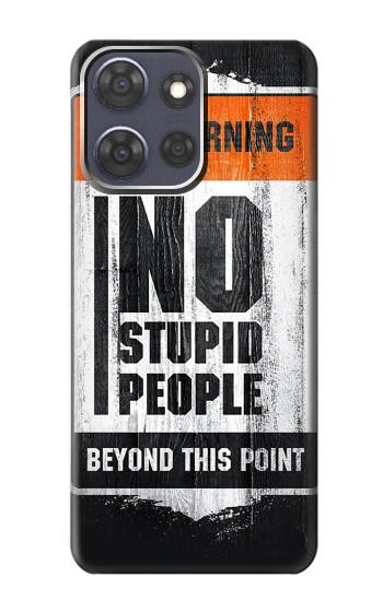 S3704 愚かな人はいない No Stupid People Motorola Moto G Power (2025,2026) バックケース、フリップケース・カバー