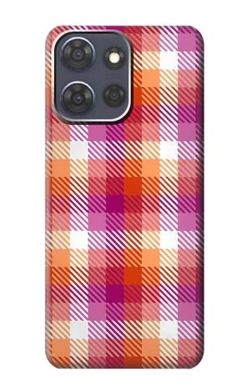 S3941 LGBT レズビアン プライド フラグ チェック柄 LGBT Lesbian Pride Flag Plaid Motorola Moto G Power (2025,2026) バックケース、フリップケース・カバー