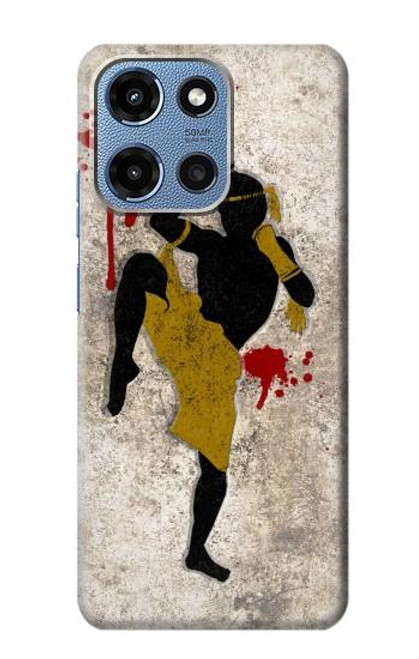 S2635 ムエタイキックボクシング格闘技 Muay Thai Kickboxing Fight Blood Motorola Moto G 5G (2025) バックケース、フリップケース・カバー