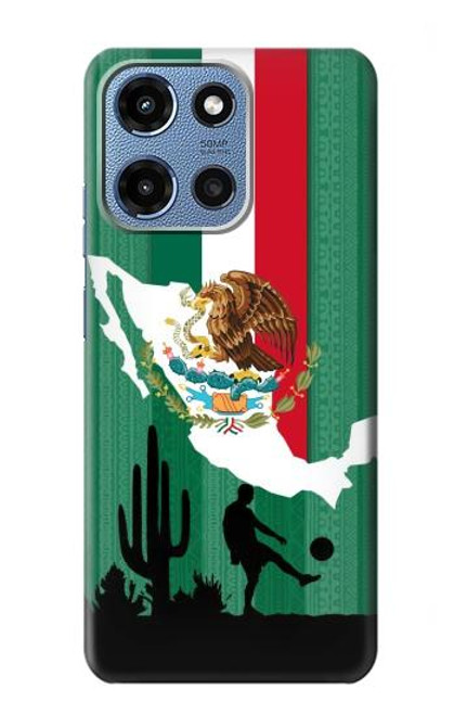 S2994 メキシコサッカー Mexico Football Soccer Map Flag Motorola Moto G 5G (2025) バックケース、フリップケース・カバー