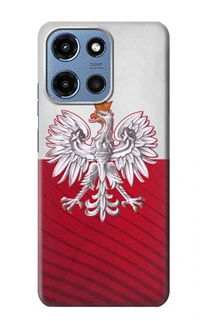 S3005 ポーランドサッカー Poland Football Soccer Flag Motorola Moto G 5G (2025) バックケース、フリップケース・カバー
