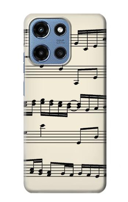S3082 音楽シート Music Sheet Motorola Moto G 5G (2025) バックケース、フリップケース・カバー