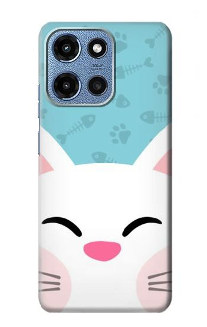 S3542 かわいい猫漫画 Cute Cat Cartoon Motorola Moto G 5G (2025) バックケース、フリップケース・カバー