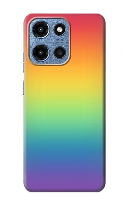 S3698 LGBTグラデーションプライドフラグ LGBT Gradient Pride Flag Motorola Moto G 5G (2025) バックケース、フリップケース・カバー