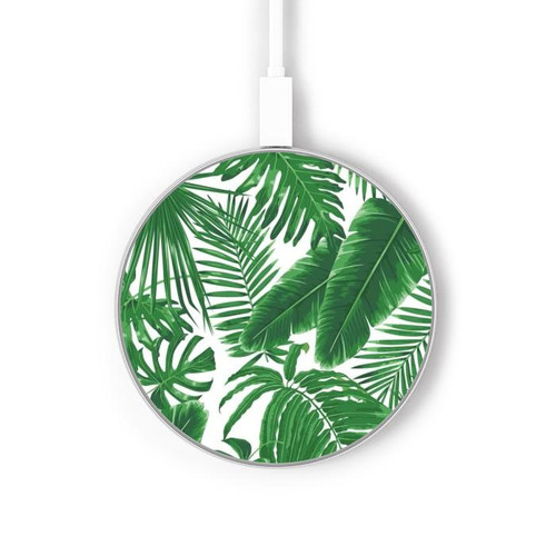 S3457 ペーパーパームモンステラ Paper Palm Monstera ワイヤレス充電パッド 15W タイプC iPhone Android LEDライト充電ステーション