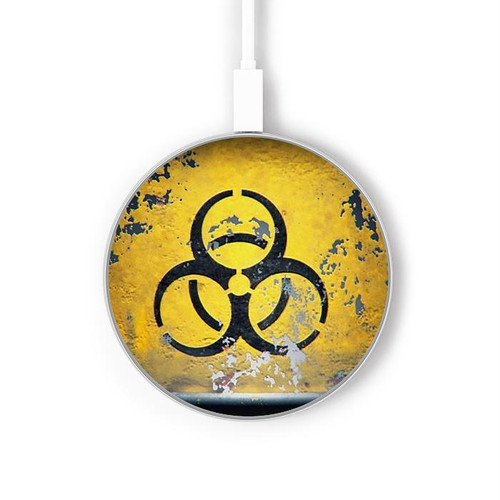 S3669 バイオハザードタンクグラフィック Biological Hazard Tank Graphic ワイヤレス充電パッド 15W タイプC iPhone Android LEDライト充電ステーション